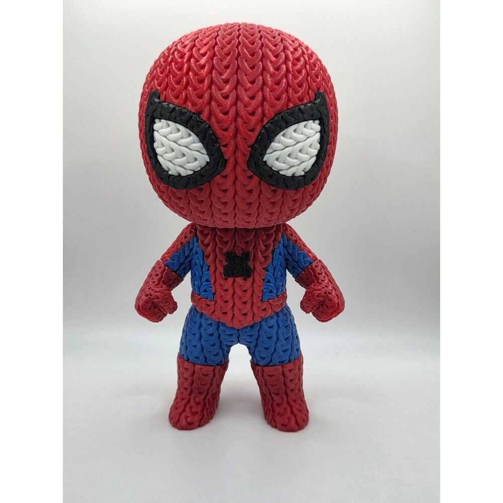 8-Inch Faux-Knit Spider-Man 3D Printed Figure